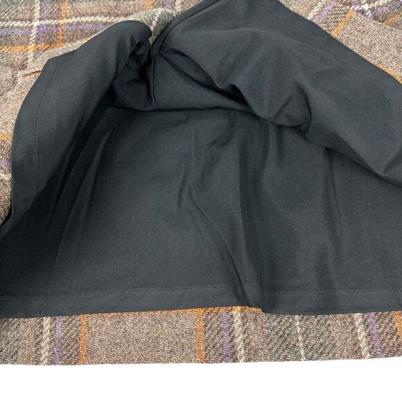 L.L. Bean women’s Wool Blend Brown Plaid Skirt Size 10 - Picture 6 of 8